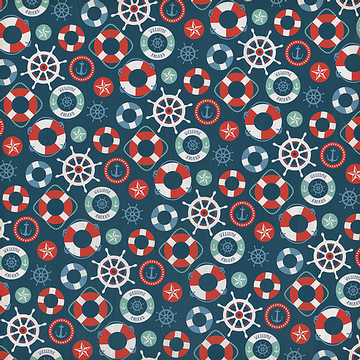 My Mind's Eye By The Sea "All Aboard" 12x12 Paper Sheet